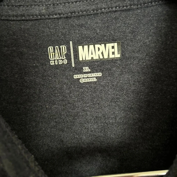 GAP Kids Marvel Captain America Shield Graphic Shirt Blue XL Superhero Comic - Picture 5 of 6